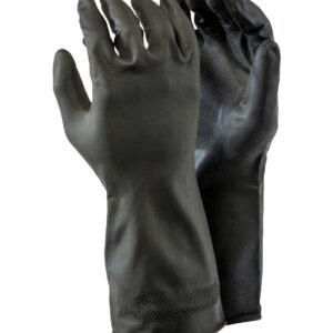 Black Rubber Builders Gloves