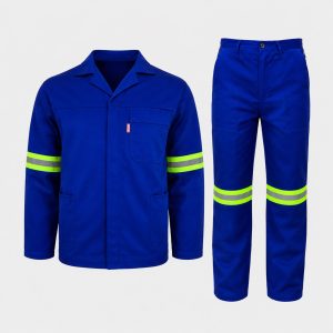 Royal Blue Adult 2-Piece Conti-Suit Overall with Reflective Tape
