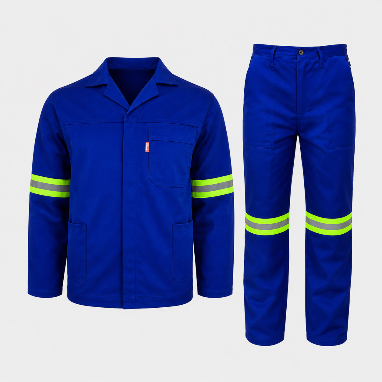 Royal Blue Adult 2-Piece Conti-Suit Overall with Reflective Tape