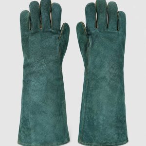 Green Lined Welding Gloves