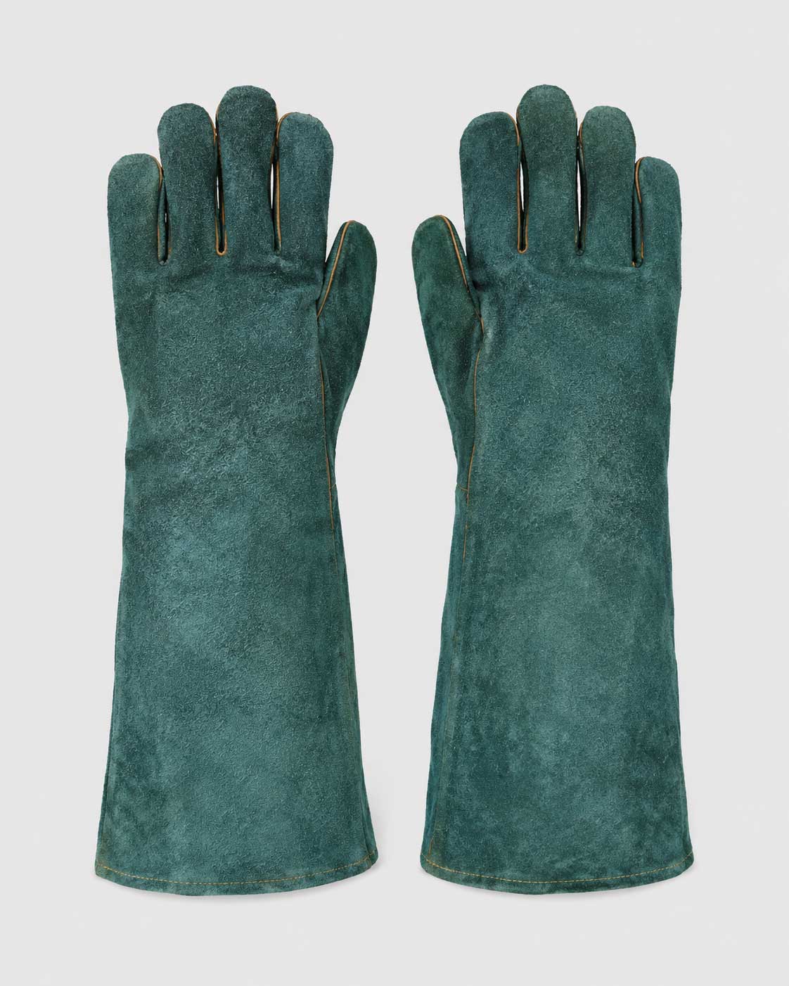 Green Lined Welding Gloves