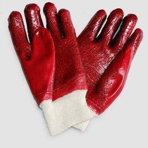 PVC Open Cuff Rough Palm Gloves