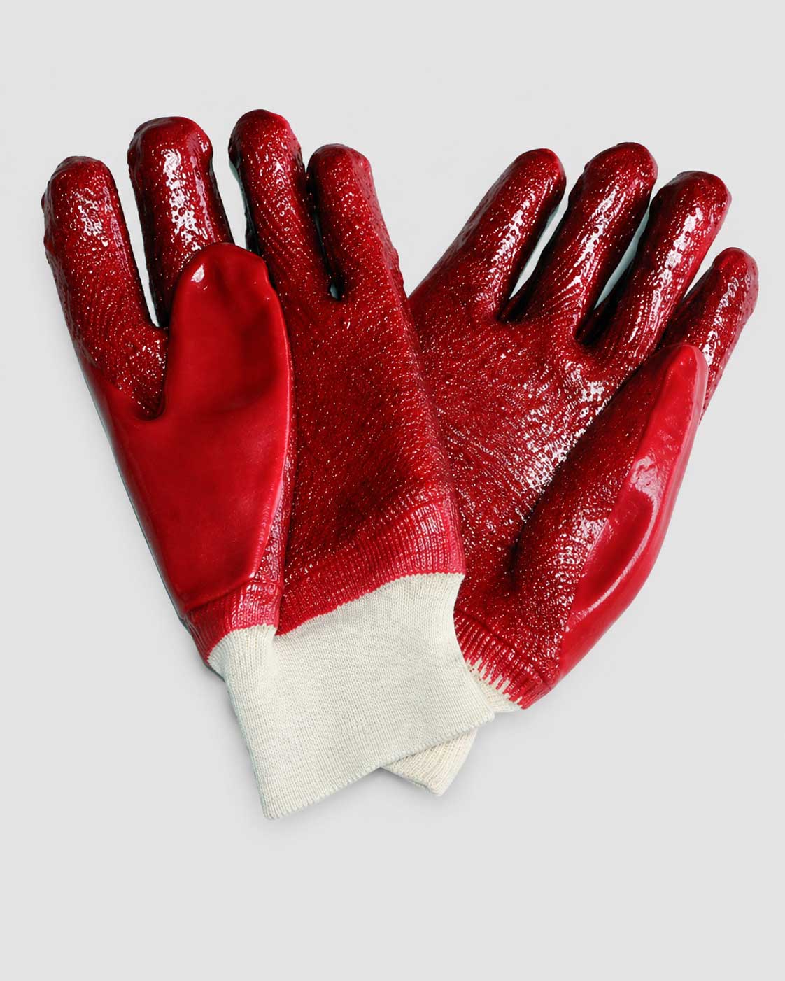 PVC Open Cuff Rough Palm Gloves