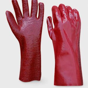 PVC Open Cuff Smooth Palm Gloves