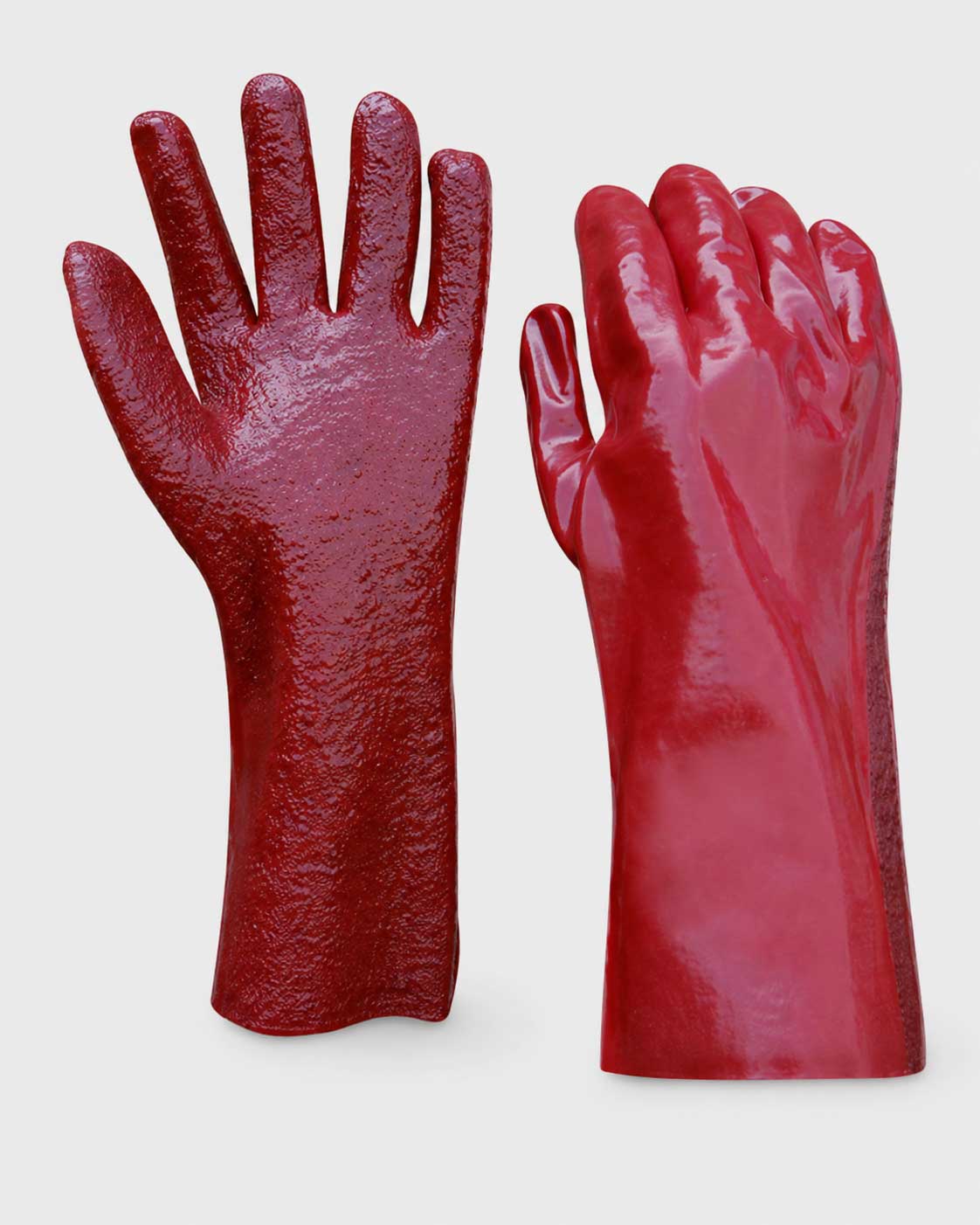 PVC Knit Wrist Rough Palm Gloves