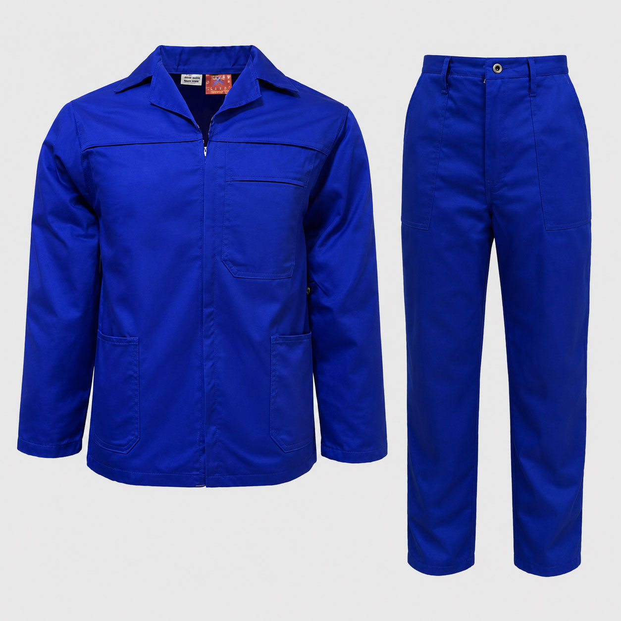 Royal Blue Superior 100% Cotton 2-Piece Conti-Suit Overall