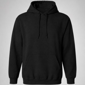 Black Adult Fleece Hoodie ±300g