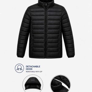 Black Adult Puffer Jacket ±300g