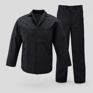 Black Adult Premium Polycotton Twill 2-Piece Conti-Suit Overall