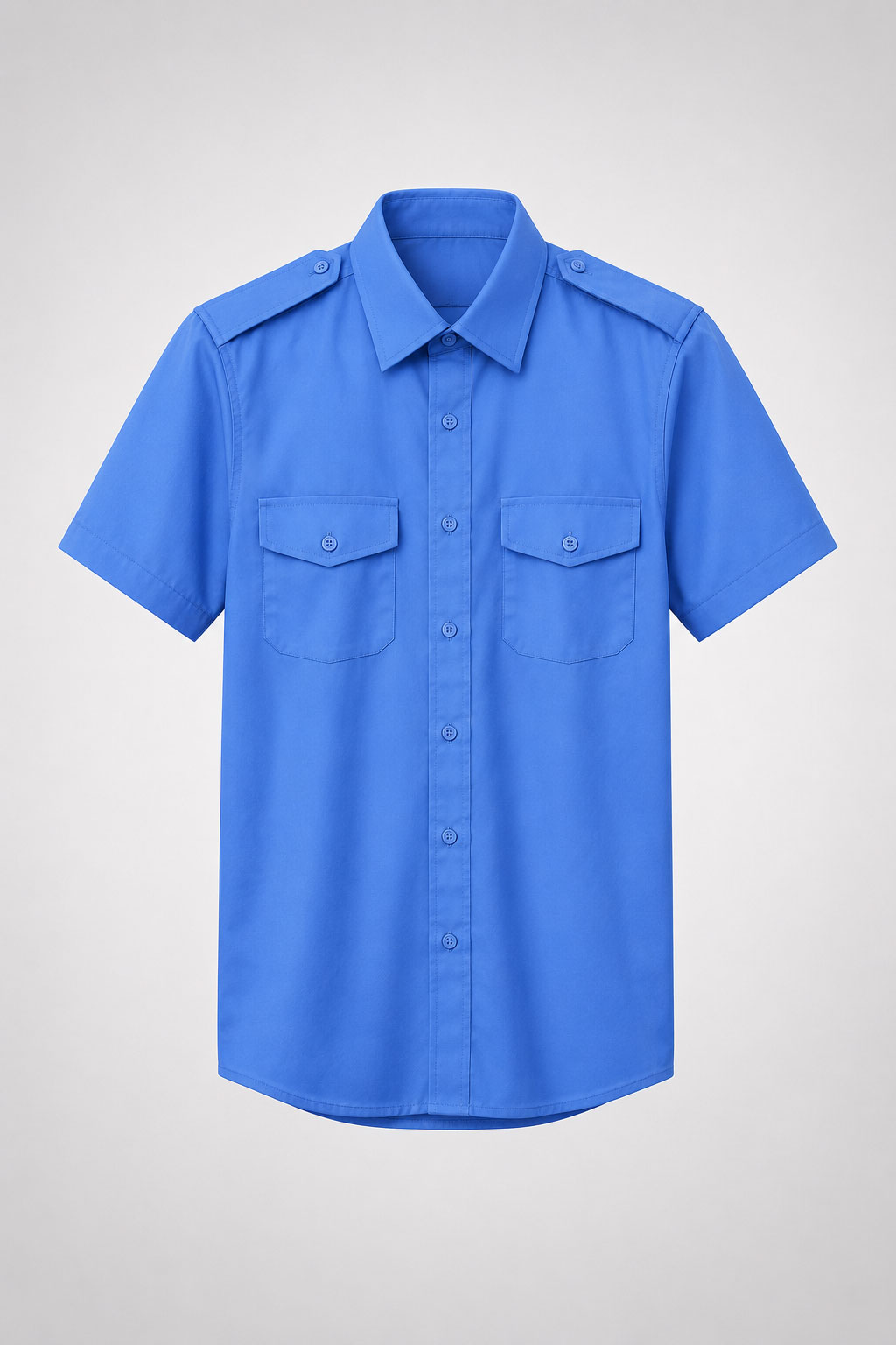Short Sleeve Pilot Shirt - White