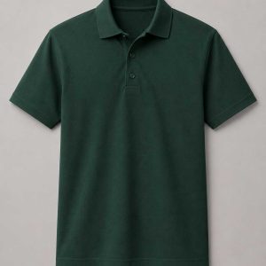 Bottle Green Adult Basic Piqué Golfer ±200g