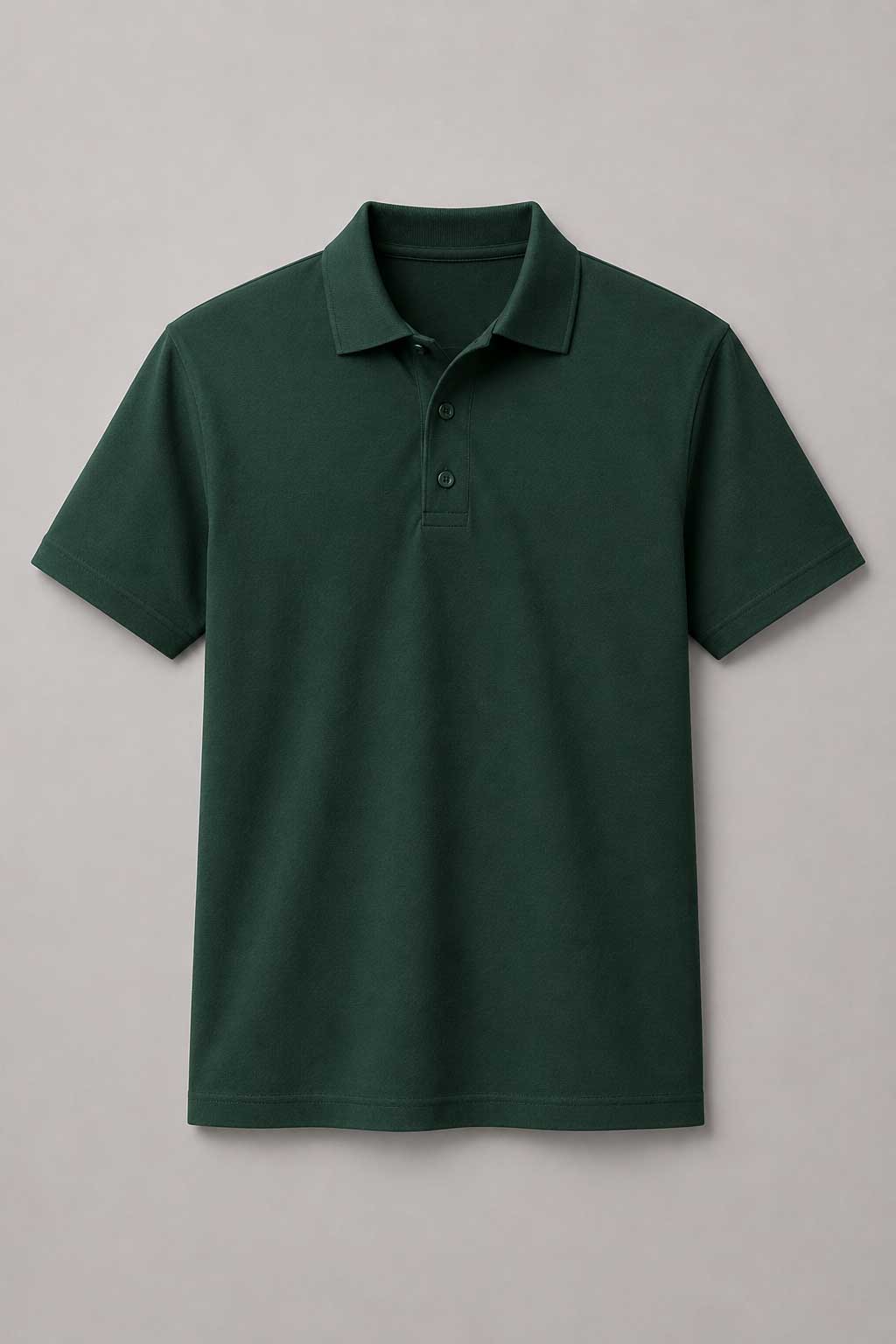 Bottle Green Adult Basic Piqué Golfer ±200g