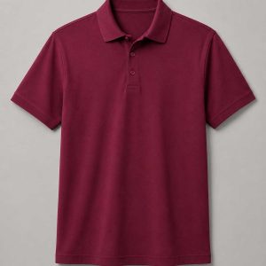 Burgundy Adult Basic Piqué Golfer ±200g