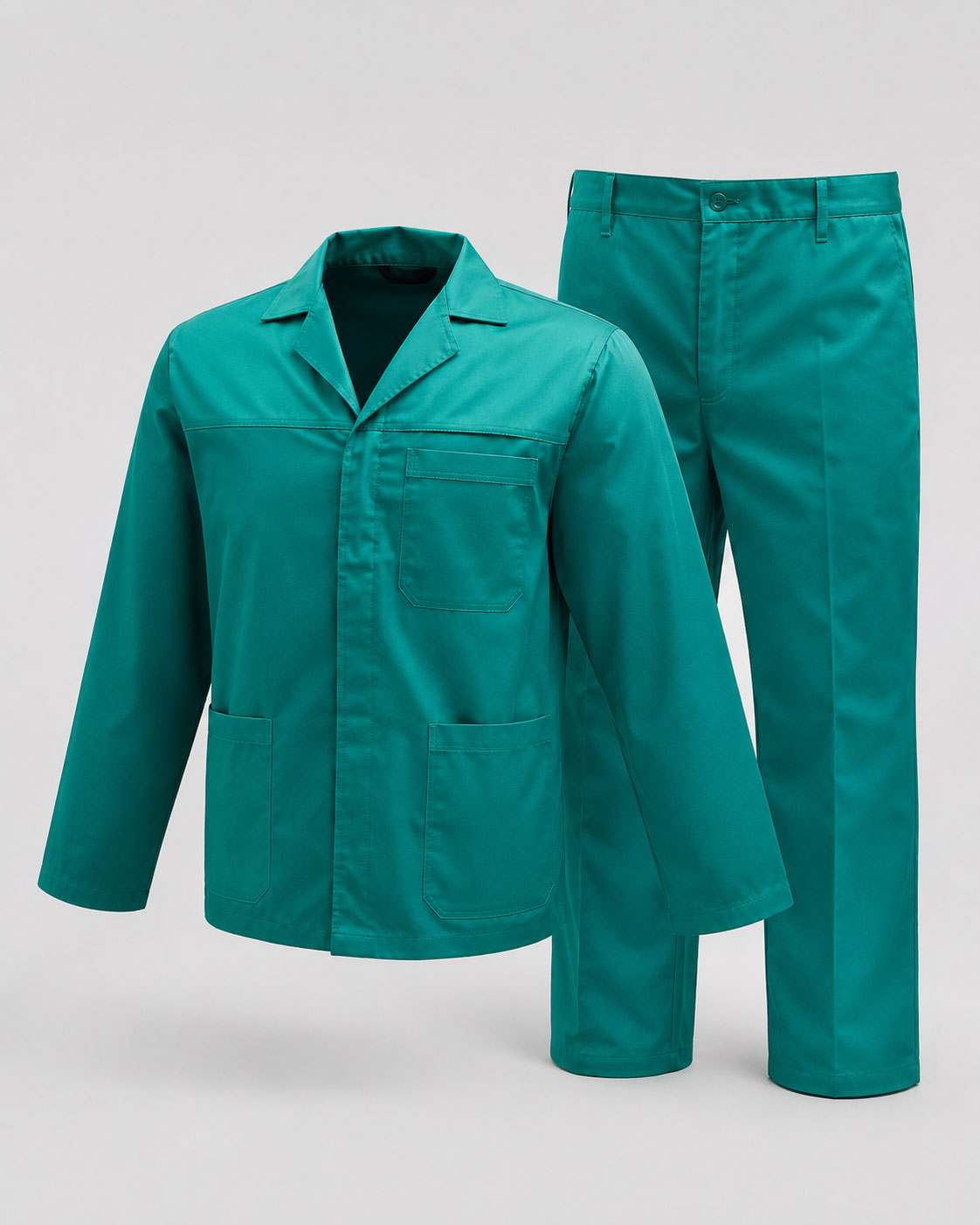 Emerald Green Adult Premium Polycotton Twill 2-Piece Conti-Suit Overall