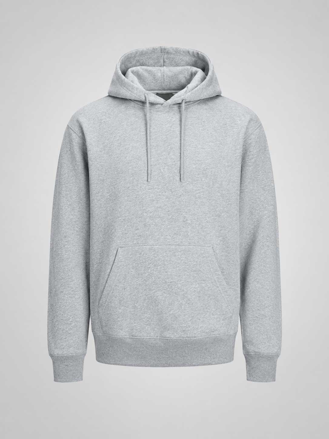 Grey Fleece Hoodie ±300g Adult