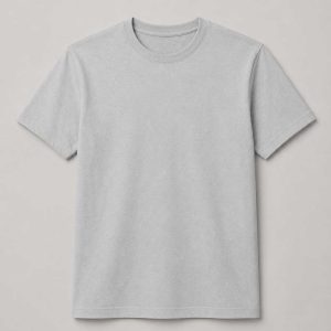 Grey Combed Cotton T-Shirt Adult ±160g