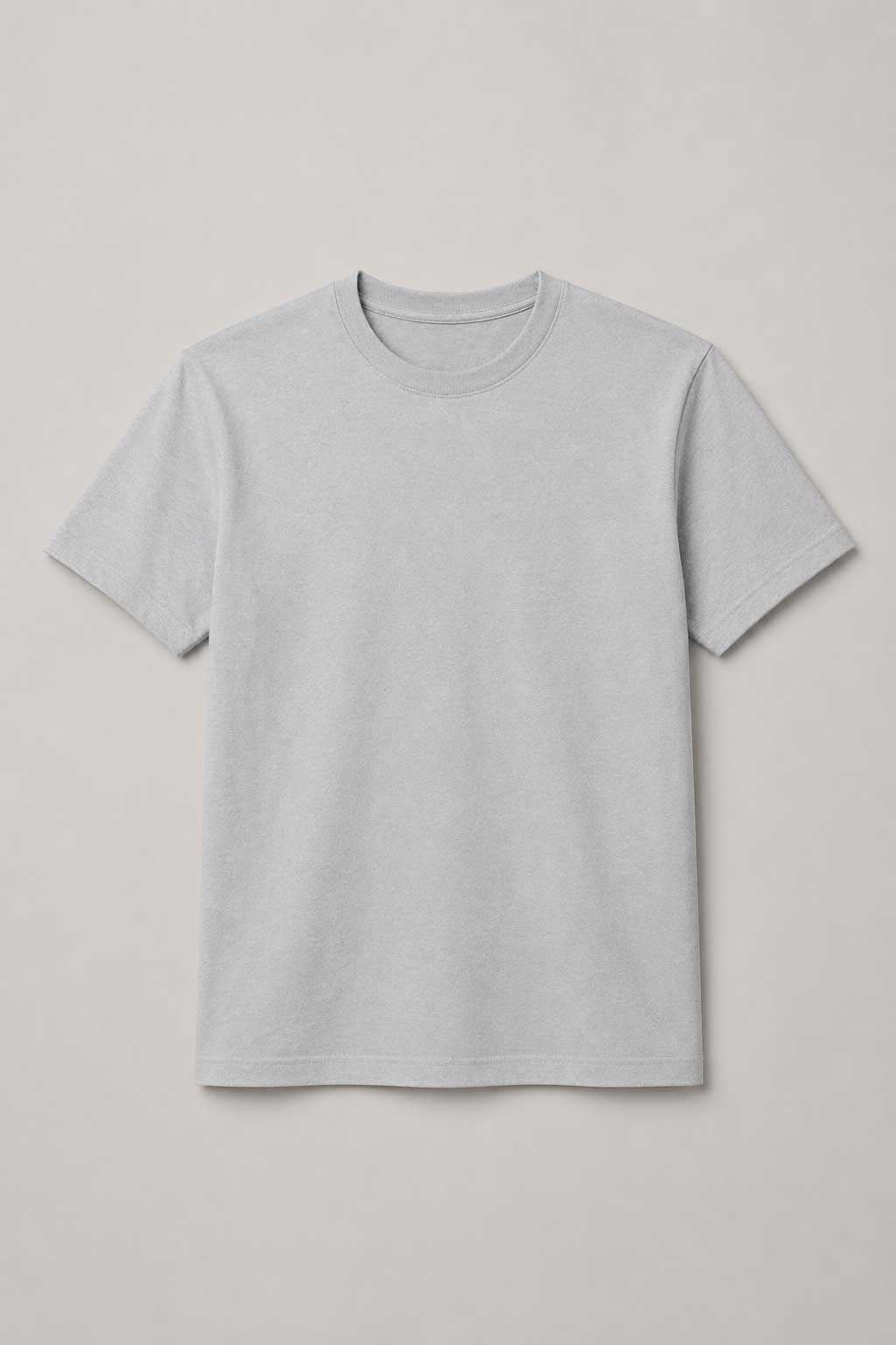 Grey Combed Cotton T-Shirt Adult ±160g