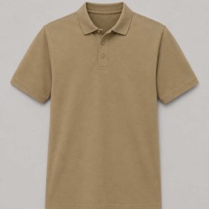 Khaki Adult Basic Piqué Golfer ±200g