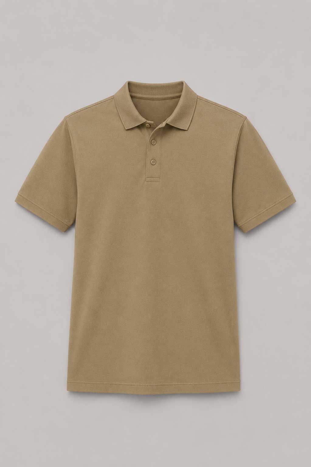 Khaki Adult Basic Piqué Golfer ±200g