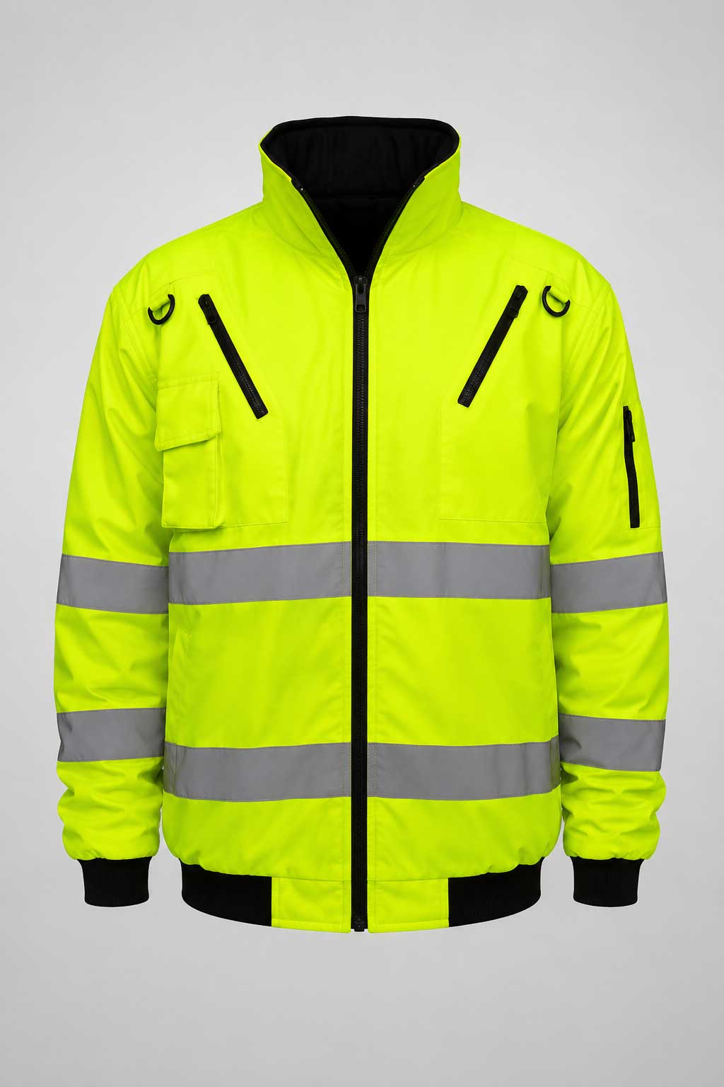 Lime Adult Bunny Jacket with Zip-Off Sleeves