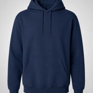 Navy Blue Adult Fleece Hoodie ±300g