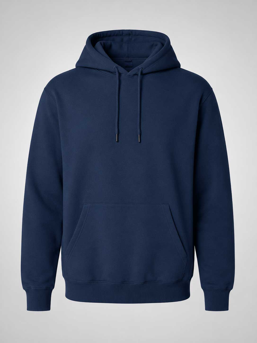Navy Blue Adult Fleece Hoodie ±300g