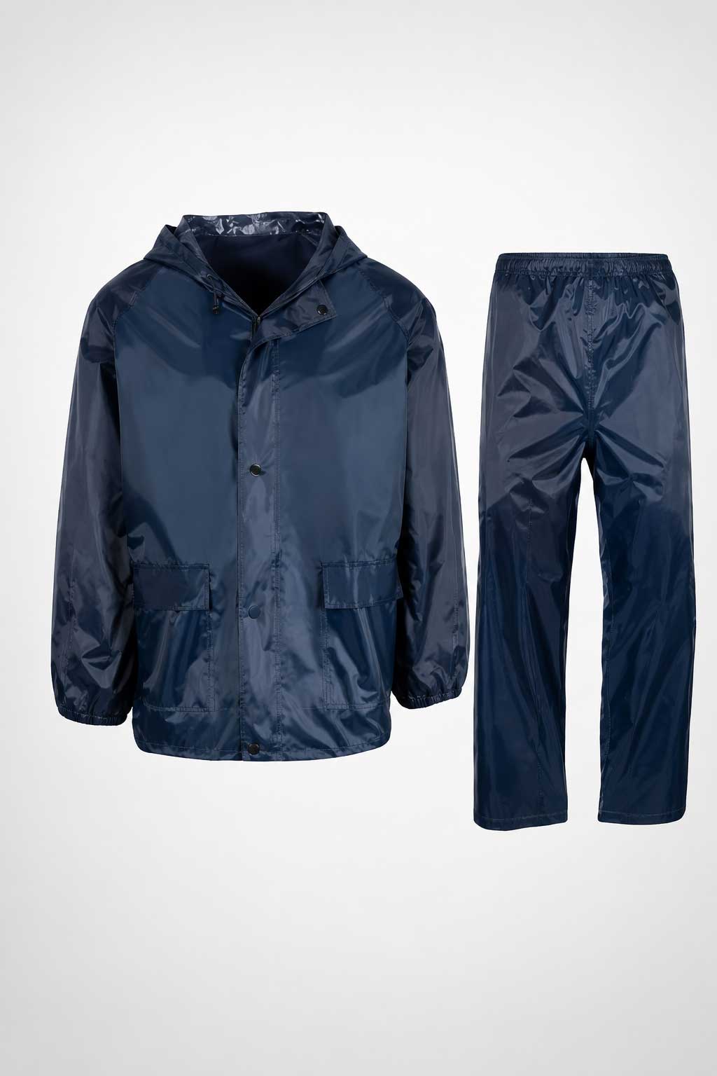 Navy Blue Rubberized Rain Suit