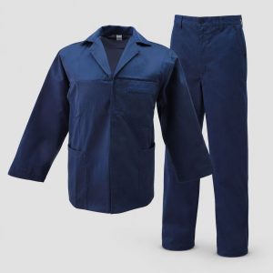 Navy Blue Adult Premium Polycotton Twill 2-Piece Conti-Suit Overall