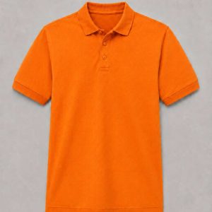Orange Adult Basic Piqué Golfer with Cuff ±180g