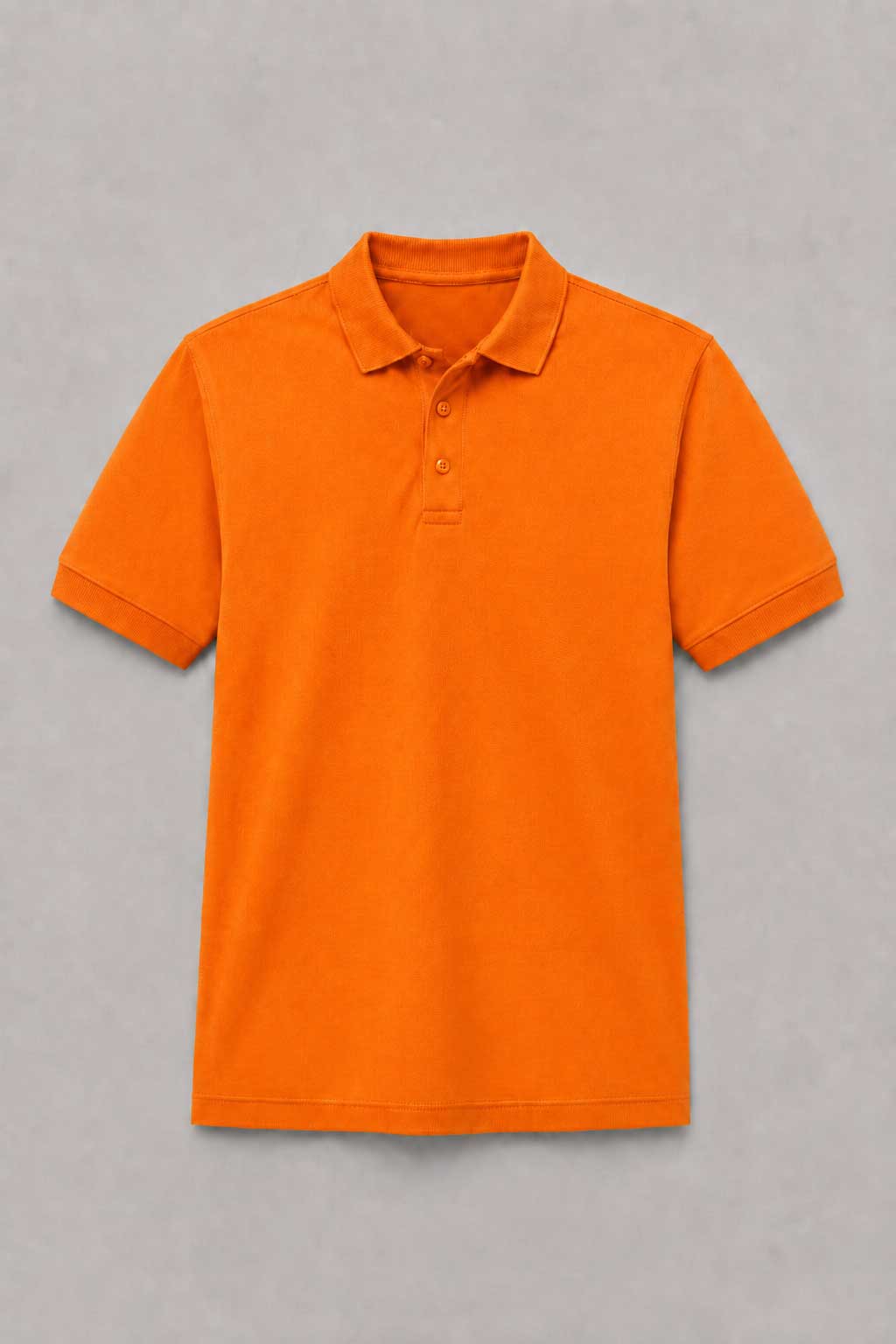 Orange Adult Basic Piqué Golfer with Cuff ±180g