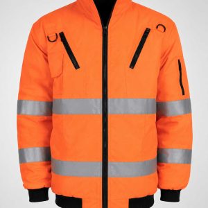Orange Adult Bunny Jacket with Zip-Off Sleeves