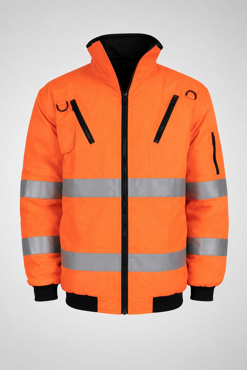 Orange Adult Bunny Jacket with Zip-Off Sleeves