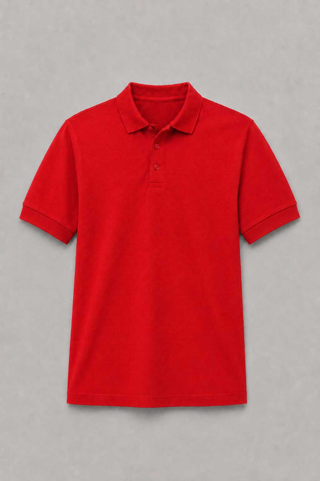 Red Adult Basic Piqué Golfer with Cuff ±180g