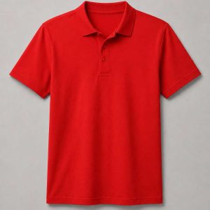 Red Adult Basic Piqué Golfer ±200g