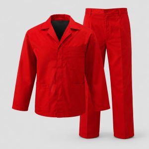 Red Adult Premium Polycotton Twill 2-Piece Conti-Suit Overall