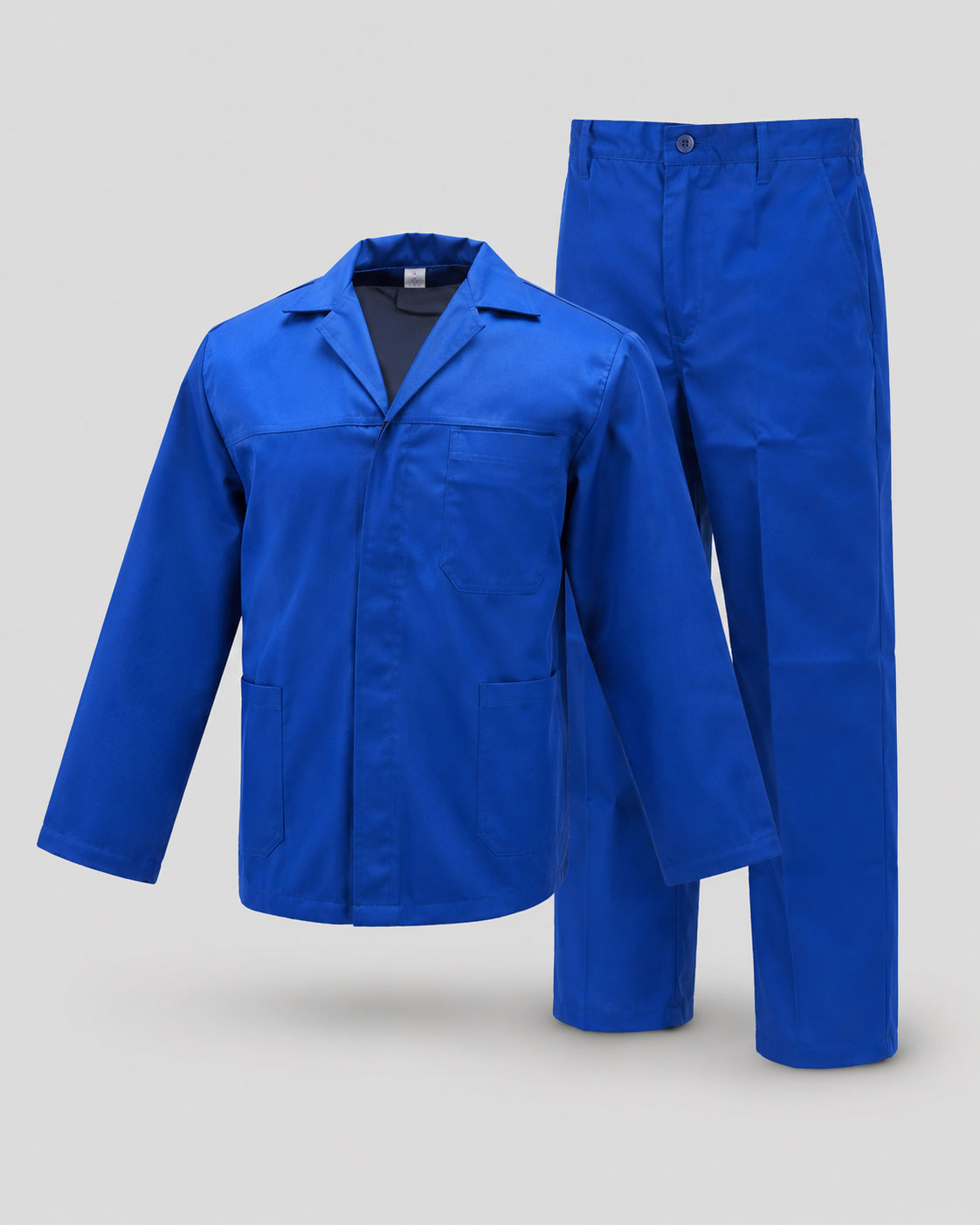 Royal Blue Adult Premium Polycotton Twill 2-Piece Conti-Suit Overall