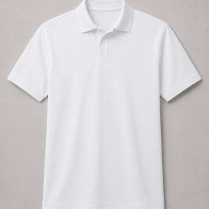 White Kids Superior Piqué Golfer ±200g