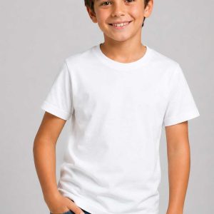 White Kids T-Shirt 100% Cotton ±145g