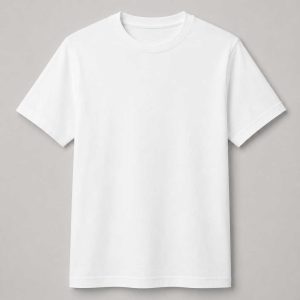 White T-Shirt 100% Cotton ±180g