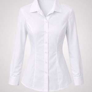 Ladies Long Sleeve Shirt - White