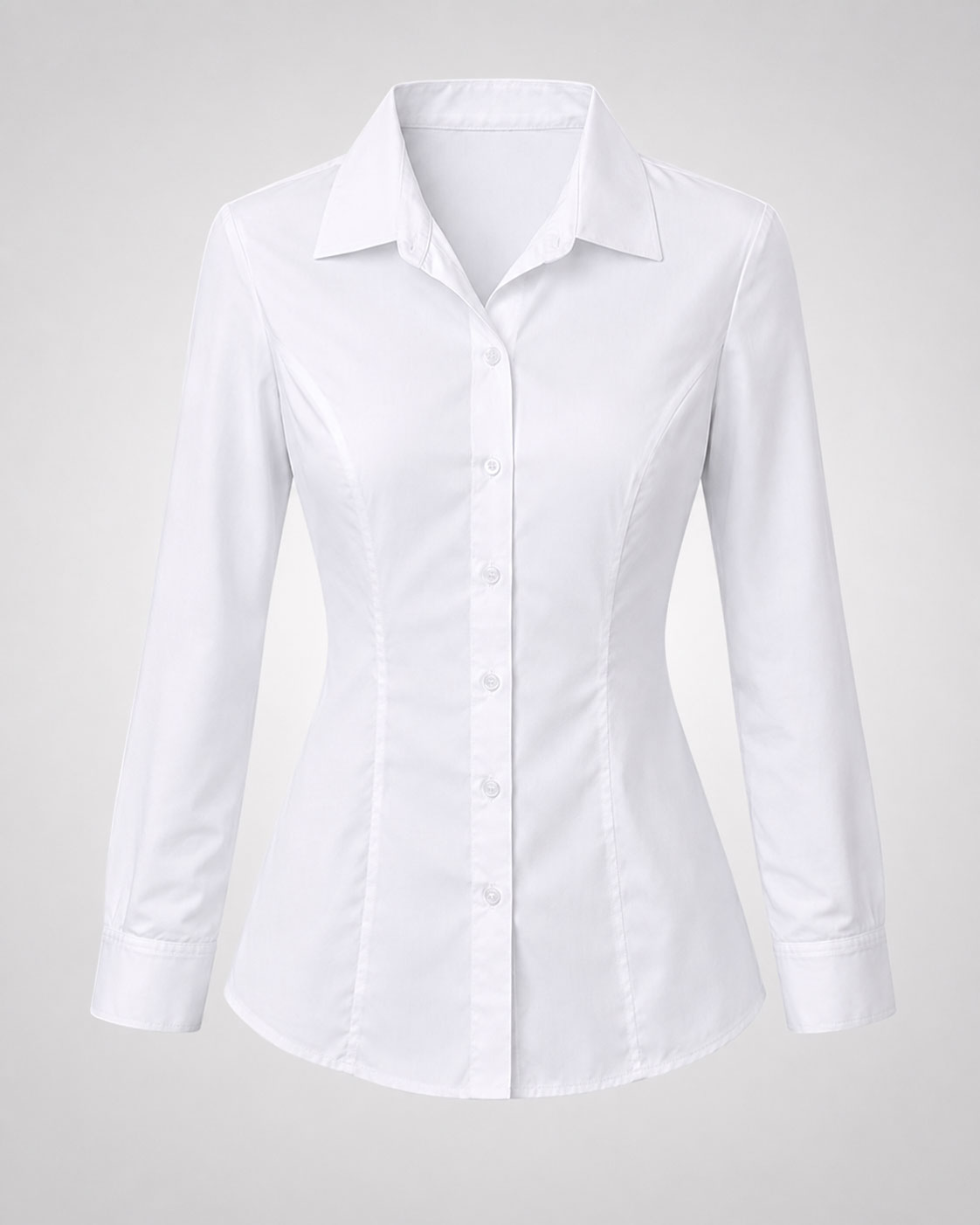 Ladies Long Sleeve Shirt - White