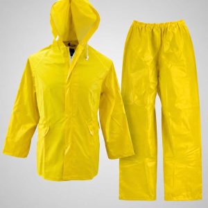 Yellow Rubberized Rain Suit