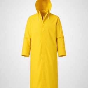 Yellow Rubberized Raincoat