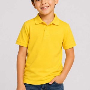 Yellow Kids Superior Piqué Golfer ±200g