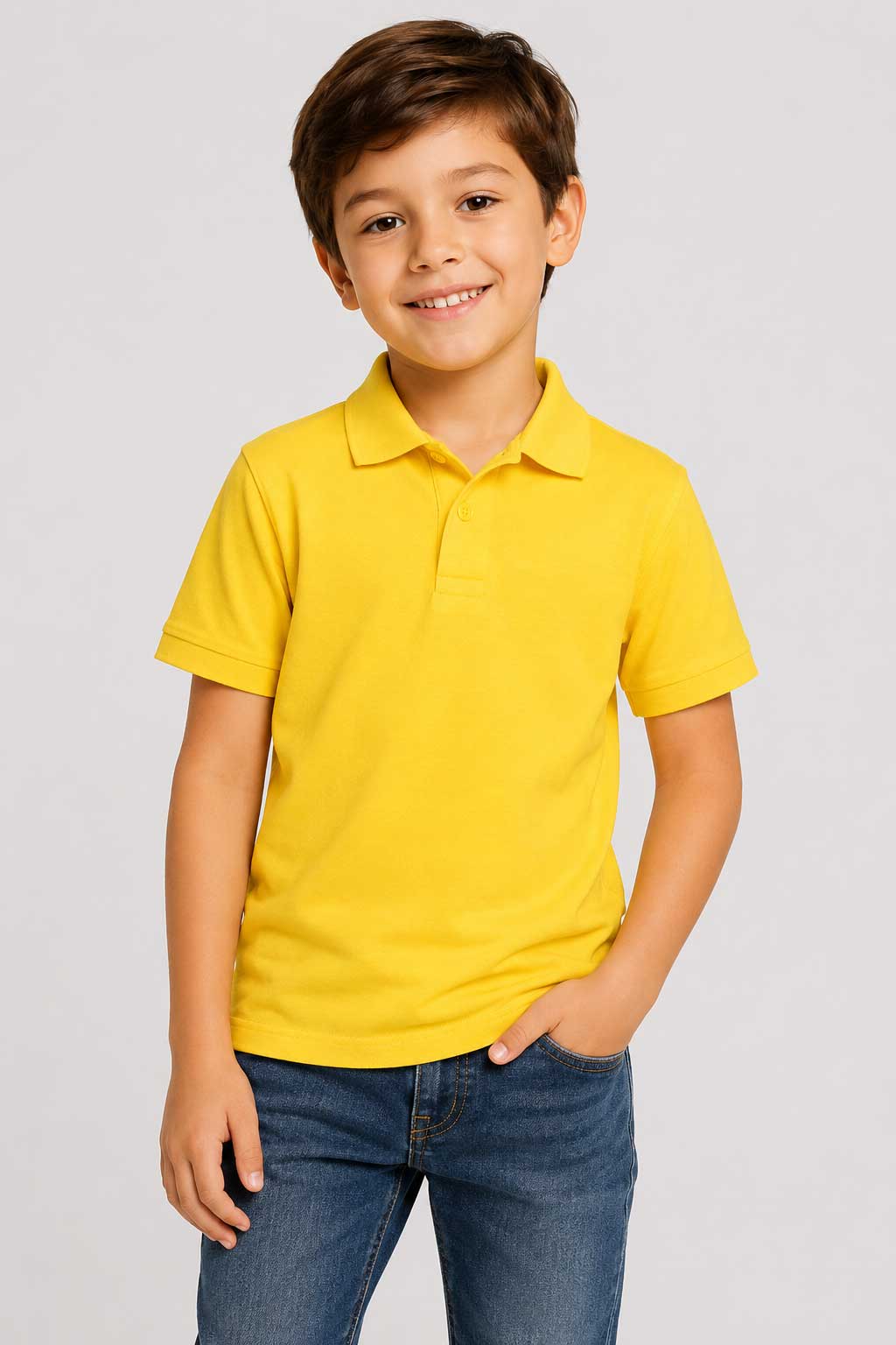 Yellow Kids Superior Piqué Golfer ±200g